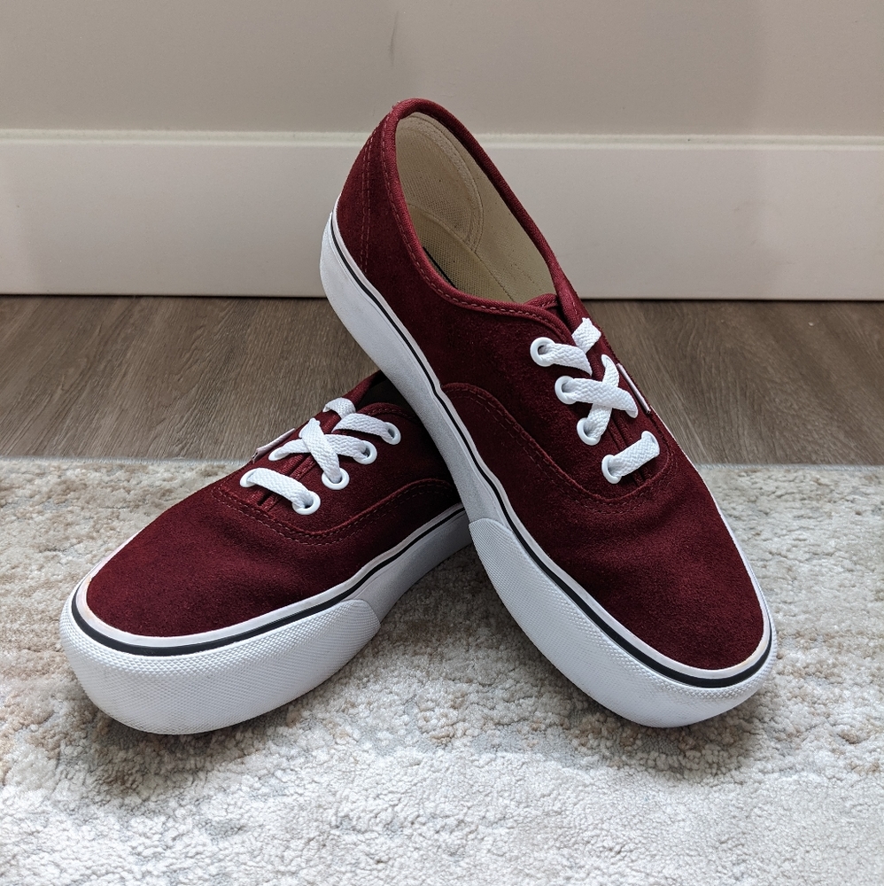 Suede Authentic Platform 'Port Royale' Vans Size 7